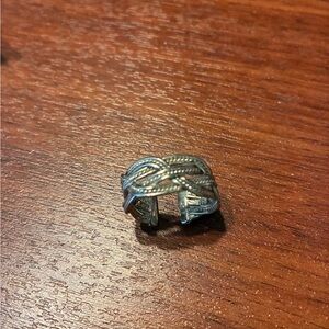925 Silver Braided Women's Ring